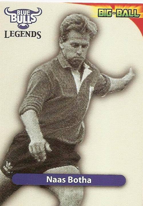 2010 BIG BALL RUGBY COLLECTION - NAAS BOTHA - LEGENDS (BB44)