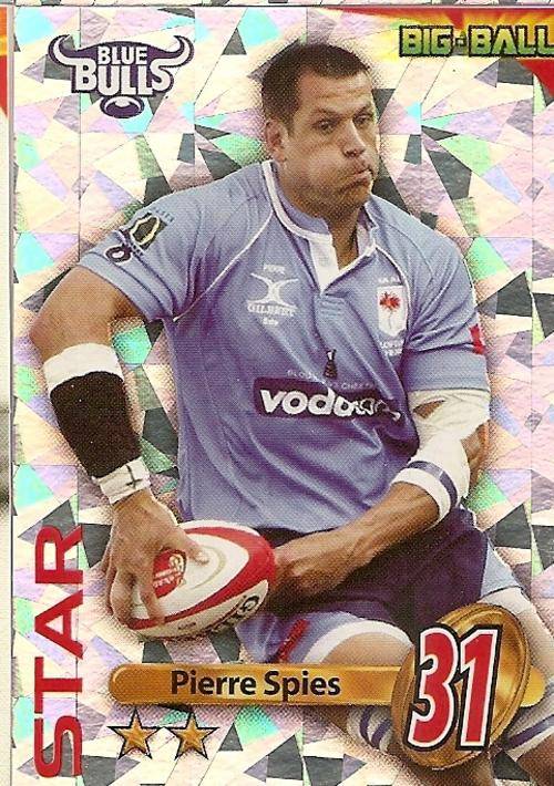 2010 BIG BALL RUGBY COLLECTION - PIERRE SPIES STAR PLAYER (BB29)