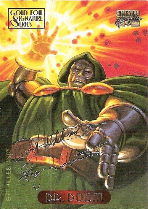 MARVEL MASTERPIECES 94 - DR DOOM "GOLD SIGNATURE" SERIES CARD 31