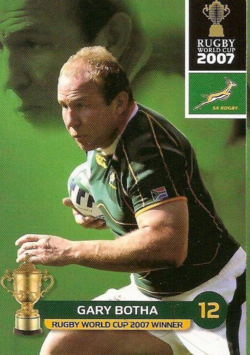 2011 RUGBY WORLD CUP COLLECTION - GARY BOTHA BASE CARD 141