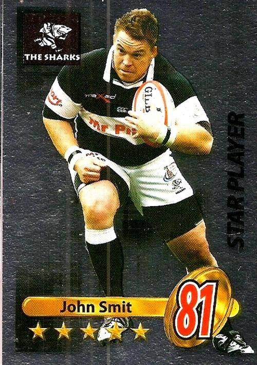 2009 BIG BALL RUGBY COLLECTION - JOHN SMIT "STAR PLAYER" CARD