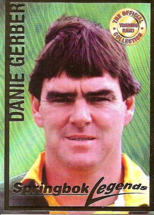 RUGBY 1997 COLLECTION by PANINI - DANIE GERBER "LEGEND FOIL" CARD 105