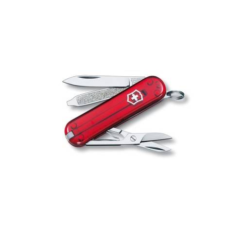 BRAND NEW - Victorinox Classic Sd - Red Translucent