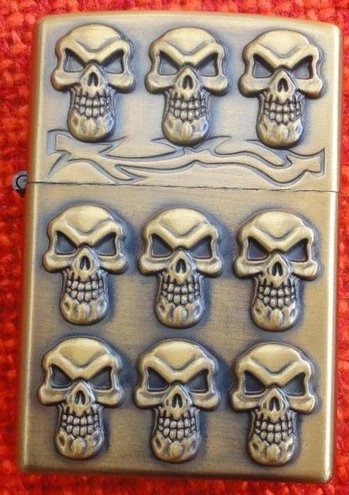 JianTai Oil Lighter - 9 Skull **FREE SHIPPING**