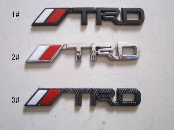3D Plastic TRD emblems badges for Toyota