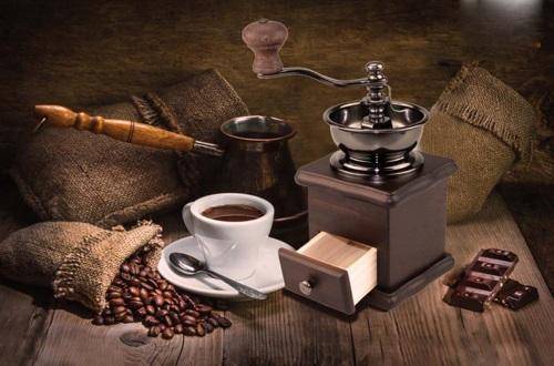 Wooden Manual Coffee Grinder Household Coffee Beans Grinding Machine