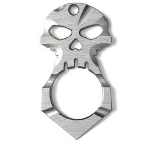 Self Defense Skull Knuckle Tactical Key Ring Pendant