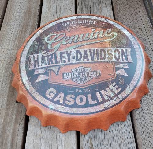 Harley Davidson Gasoline - Collectable Tin Cap