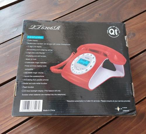 Qualitel Retro Feature Telephone - RED