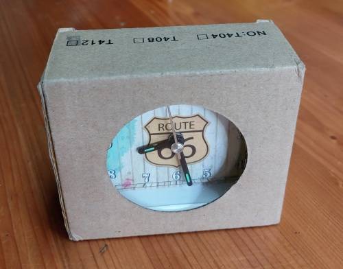 `Route 66` Bedside Clock