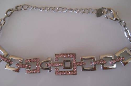 Beautiful Lady's "Diamante" Bracelet - Pink
