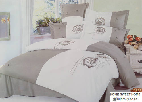 GREAT VALUE, LOW PRICE! 100% Cotton Blend , 6 Pieces, Queen Sized, Embroided Detail