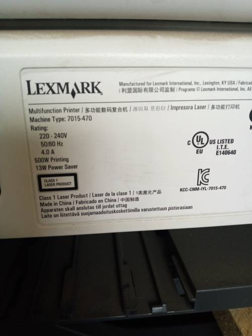 Lexmark MX410de mono (black ) printer (please read description.)