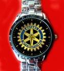 ROTARY INTERNATIONAL COLLECTIBLE 36 mm MENS STEEL WATCH