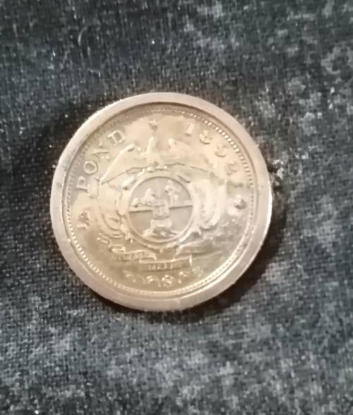 Half pond 1892 ZAR Kruger Gold coin double shaft