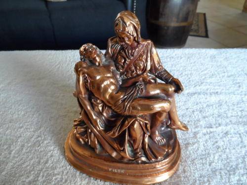 Brass  "PIETA"  22cm high x 20cm across