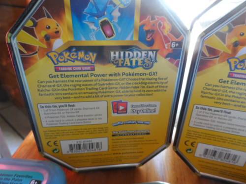 Beautiful pokemon tins look beautiful for cards 5 smaller and 2 larger all different