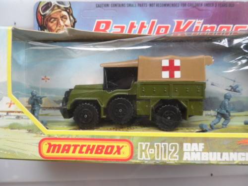 MATCHBOX VINTAGE BATTLE KINGS K-112 DAF AMBULANCE [M200]
