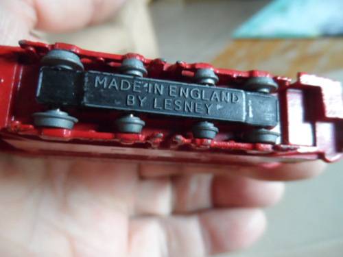 Matchbox Model of Yesteryear Y-3 1907 London `E` Class Tramcar-matt  base