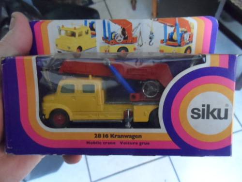 Vintage SIKU 2816 mobile crane, mint boxed. [m26]