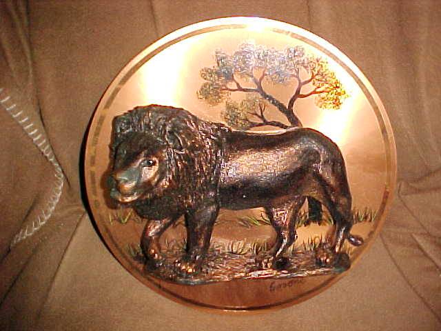 COPPER LION PLAQUE "GASTONE"