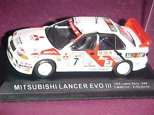 1/43 MITSUBISHI LANCER EVO III RALLY CAR