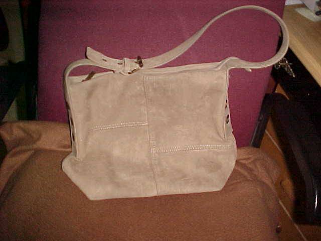 Suede bag Med size excellent condition