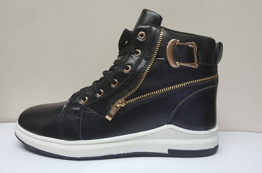 Comfort Ankle PU Leather  Sneakers