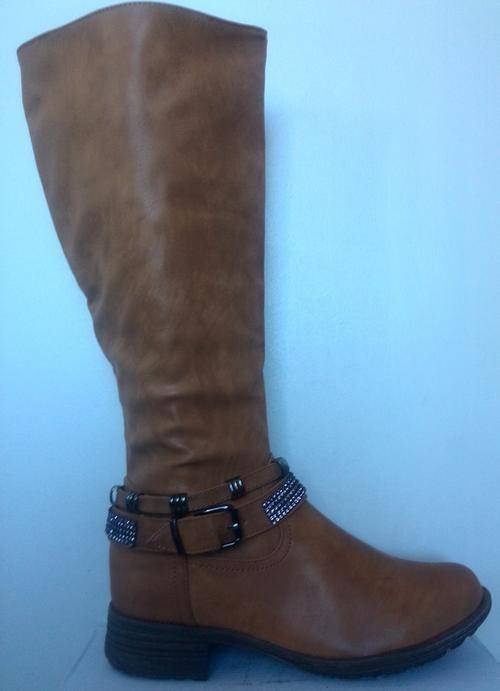 HIGH QUALITY BIKER STYLE BOOTS WITH BUCKLE*