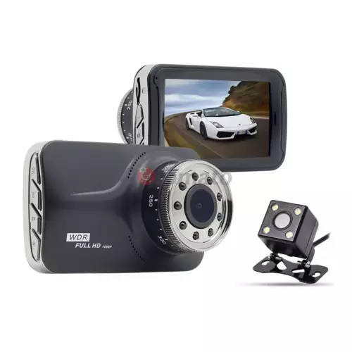 Dual Lens Car Black Box 9 IR Light Good Night Vision G-Sensor Full HD 1080P DashCam 2 Cameras Video