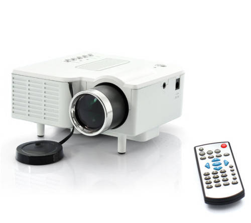 Mini LED Projector with LCD Image System HDMI LED projector/Support computer TV USB SD