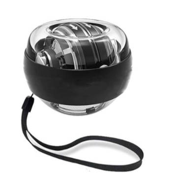 Power Wrist Ball with Led Light Auto-Start Gyro Ball - Black-Red-Blue avialable