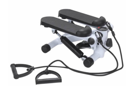 Adjustable Mini Stepper Fitness Swing With Training Tapes And LCD Display