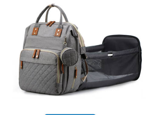 Multi-functional baby diaper bag & Bed