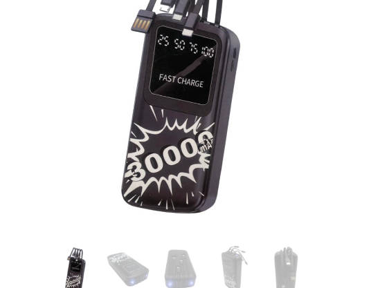 30000mAh Heavy Duty Fast Charging Power Bank Q-CD153 BLACK