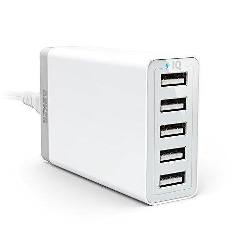 Anker 40W 5-Port High Speed Desktop USB Charger with PowerIQ Technology
