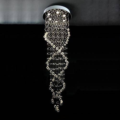crystal chandeliers living room lamp hall lights crystal chandelier lighting double helix-New Style
