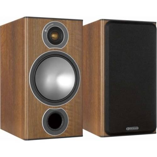 Monitor Audio Bronze 2 Bookshelf Speakers - Walnut (Pair)