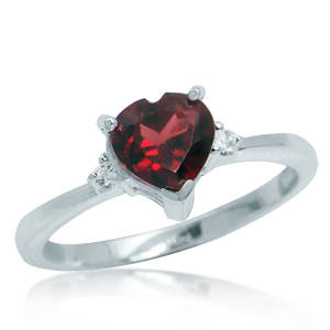 BEAUTIFUL SOLID 925 STERLING SILVER RING WITH GENUINE GARNET & TOPAZ. SIZE 7