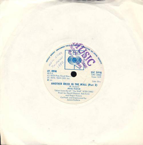 Pink Floyd - Another Brick in the Wall (Part 2) - Seven Single