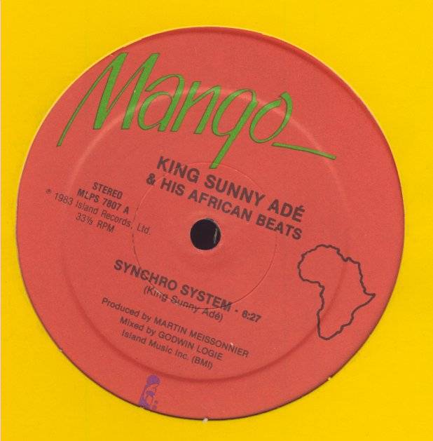 King Sunny Ade and His African Beats - Synchro System  2 - 12" Maxi Single