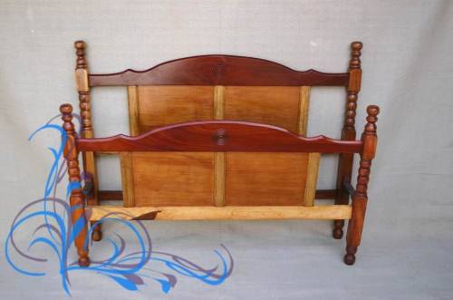 ** Teak double bed headboard and foot-board only (Winter Special)**