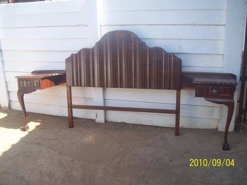 Ball & claw kiaat headboard, dubble or queen size.
