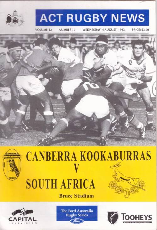 Programme ACT versus South Africa 1993