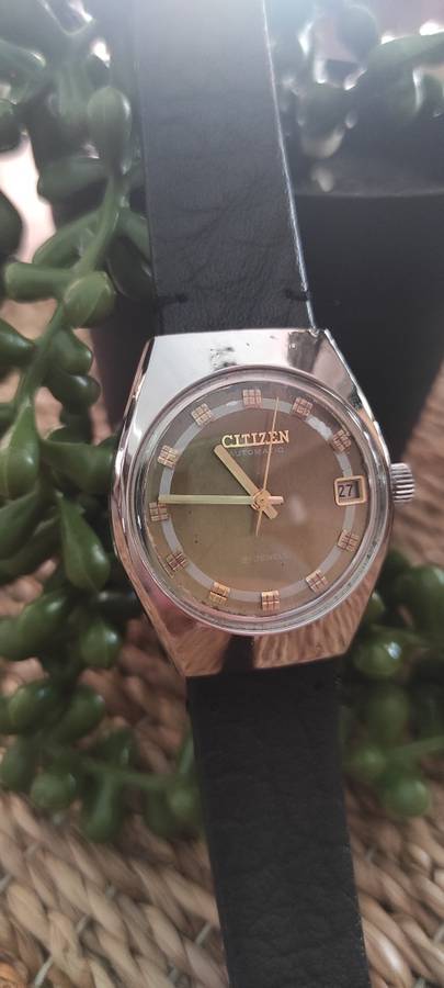 Vintage Citizen Automatic Date Watch Stainless Steel - fully restored