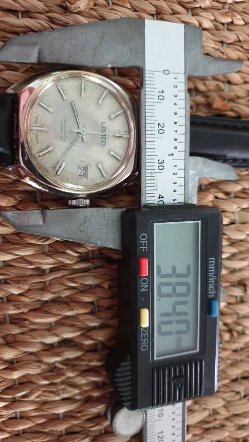 Vintage Large Lanco Men`s Automatic Date Watch - fully restored
