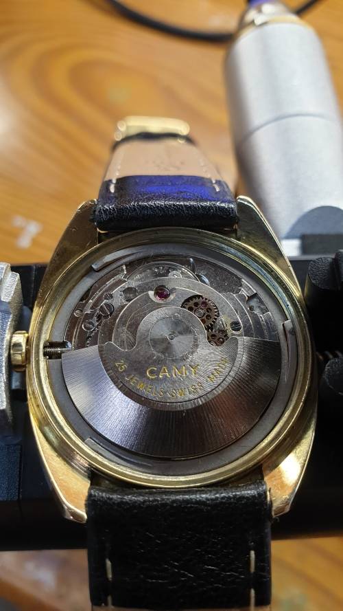 Vintage Camy Jet King Super Automatice Men`s Date Watch - fully restored