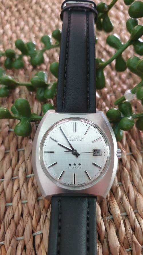 Vintage Citizen Automatic Date Men`s Watch - fully restored