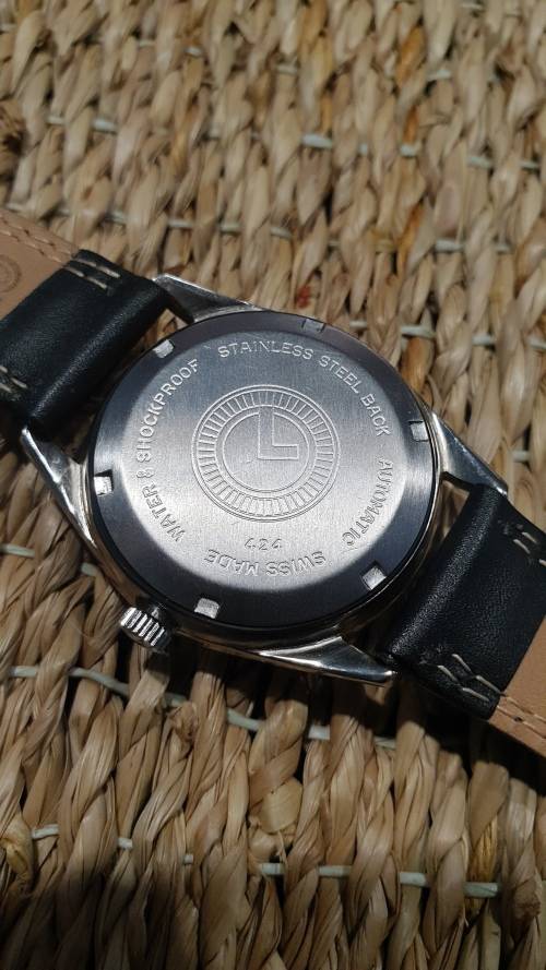 Vintage Lanco Large Automatic Slimline Date Men`s Watch - fully restored