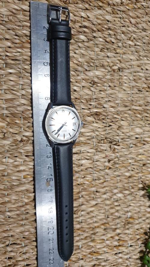 Vintage Lanco Large Automatic Slimline Date Men`s Watch - fully restored